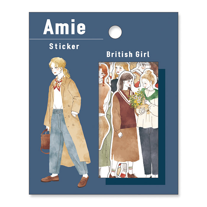 Mind Wave Amie British Girl Stickers  Enhance your papercraft projects with Mind Wave Girl Stickers. These elegant stickers feature stylish girls and are perfect for planners, notebooks, and more. 