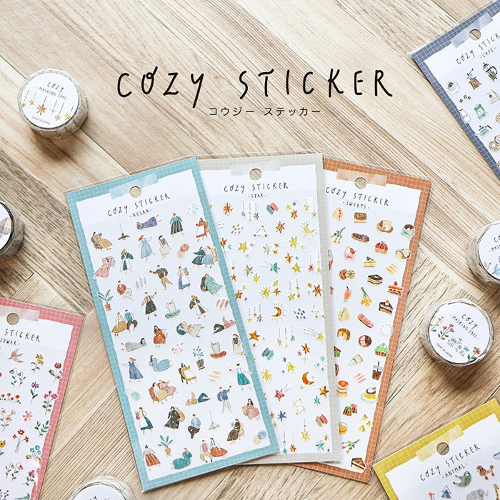 Mind Wave Cozy Sticker Sweets  These Japanese stickers are perfect for planners, notebooks, and other papercraft projects. 