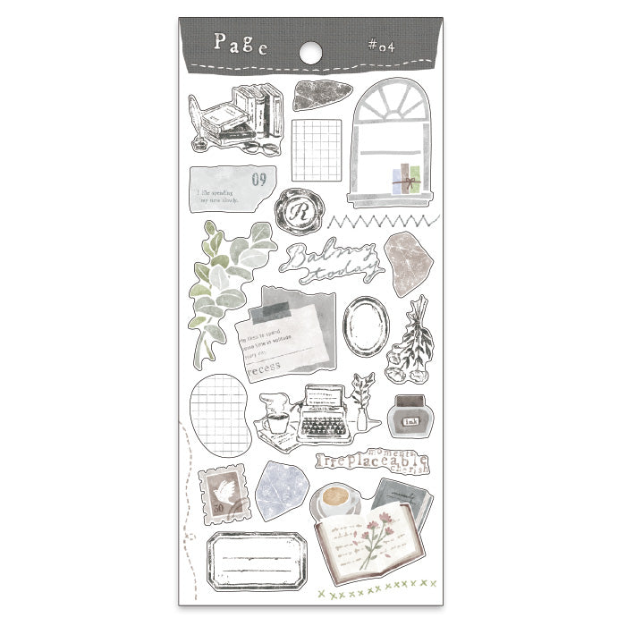 Mind Wave Page #04 Stationery  These Japanese stickers are perfect for planners, notebooks, and other papercraft projects. 