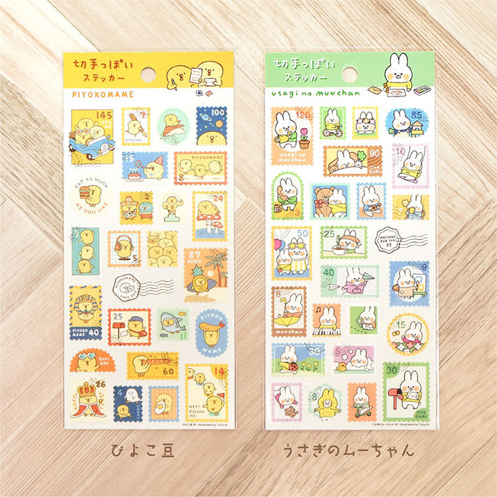 Mind Wave Usagi Moochan Stamp Sticker Rabbit  These Japanese stickers are perfect for planners, notebooks, and other papercraft projects.