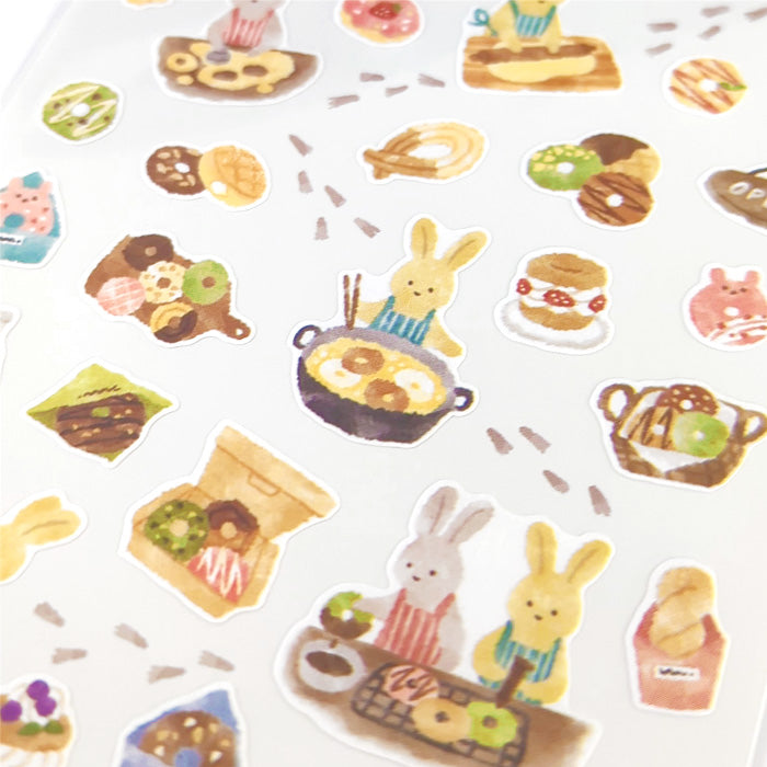 Mind Wave Little Kitchen Sticker Doughnut Shop  These Japanese stickers are perfect for planners, notebooks, and other papercraft projects.