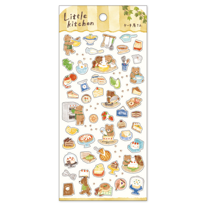 Mind Wave Little Kitchen Sticker Cake Shop  These Japanese stickers are perfect for planners, notebooks, and other papercraft projects.