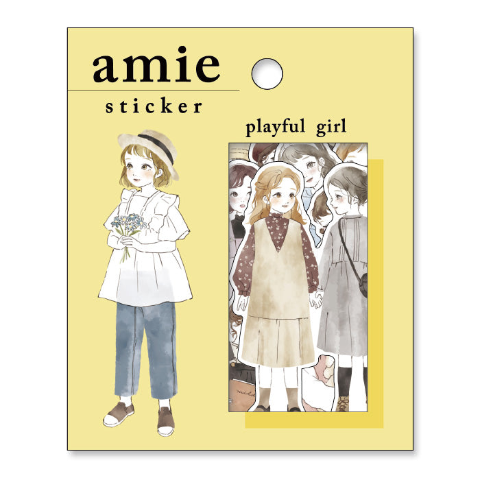 Mind Wave Amie Playful Girl Stickers  Enhance your papercraft projects with Mind Wave Girl Stickers. These elegant stickers feature stylish girls and are perfect for planners, notebooks, and more. 