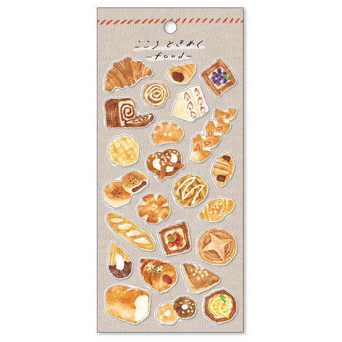 Mind Wave Food Sticker Bread  These Japanese stickers are perfect for planners, notebooks, and other papercraft projects.