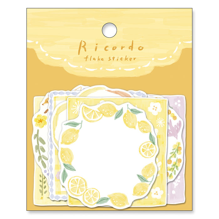 Mind Wave Ricordo Flake Stickers Yellow  Get creative with your collages with these beautiful color-coded Mind Wave Flake Stickers. Use these stickers to decorate your notebooks and planners or other paper projects. Can be written on.