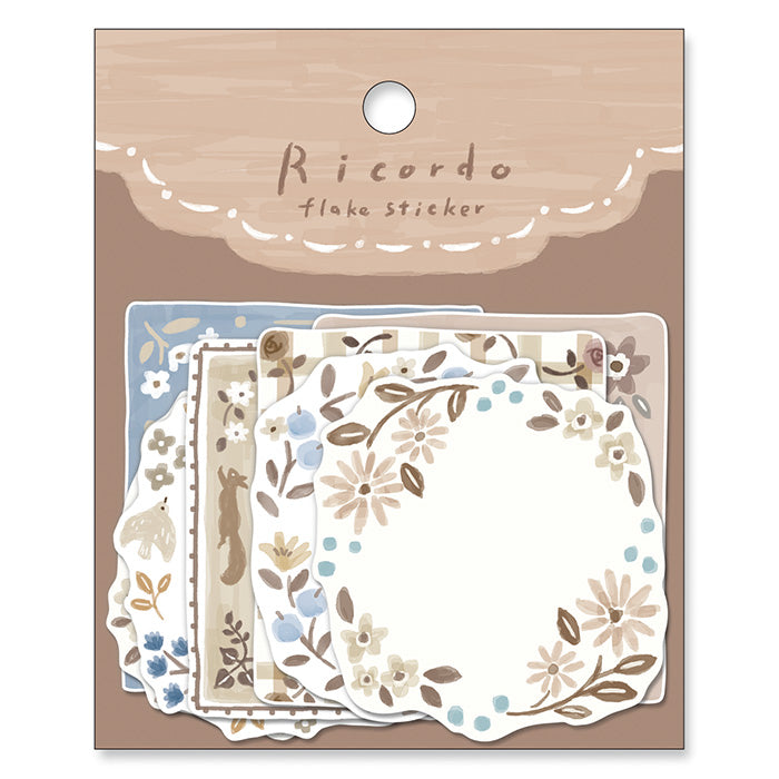Mind Wave Ricordo Flake Stickers Brown  Get creative with your collages with these beautiful color-coded Mind Wave Flake Stickers. Use these stickers to decorate your notebooks and planners or other paper projects. Can be written on.