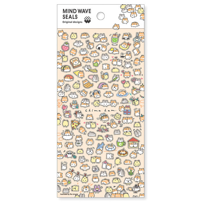 Mind Wave Stickers ChimaHamu Cute Hamsters