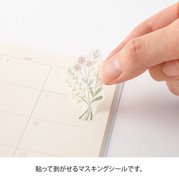 Midori Sticker Two Sheets Flower