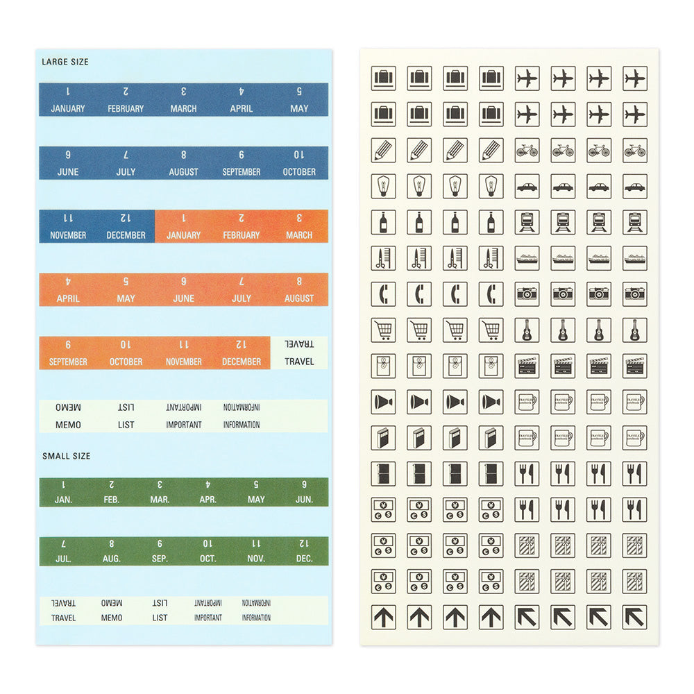 Traveler's Notebook 2026 Diary Customize Sticker set