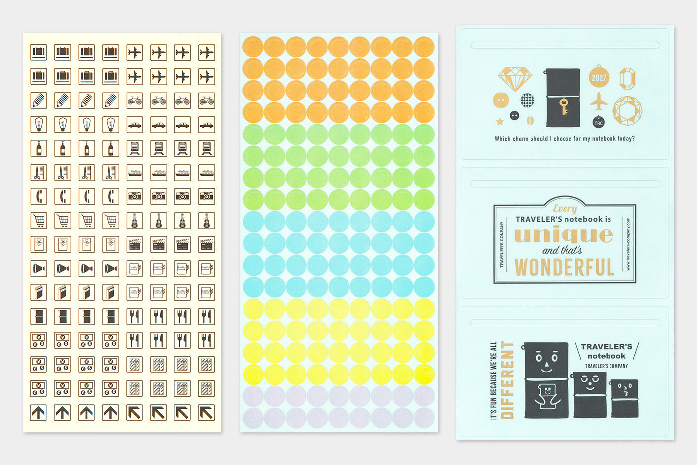 Traveler's Notebook 2027 Diary Customize Sticker set