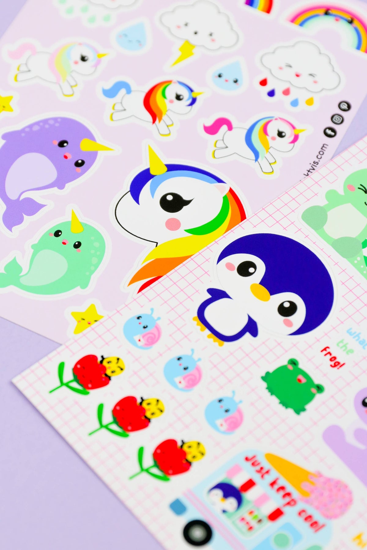 Vinyylitarra-arkki Unicorn Narwhal Rainbow