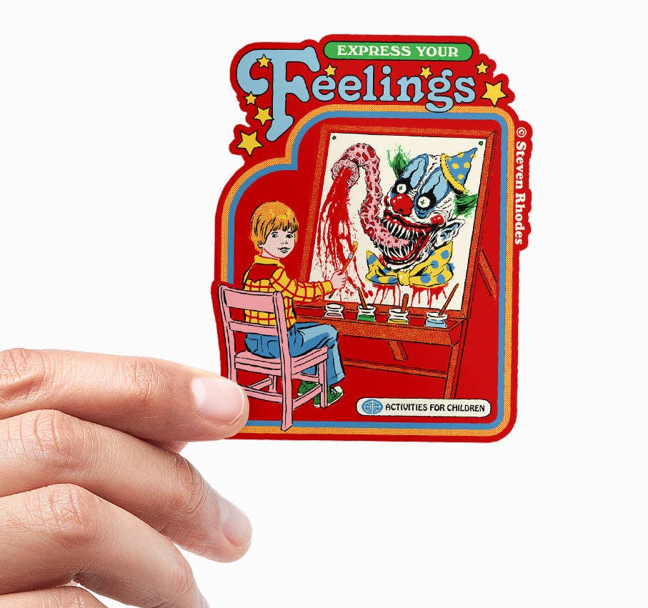 Steven Rhodes Vinyl Sticker Express Your Feelings