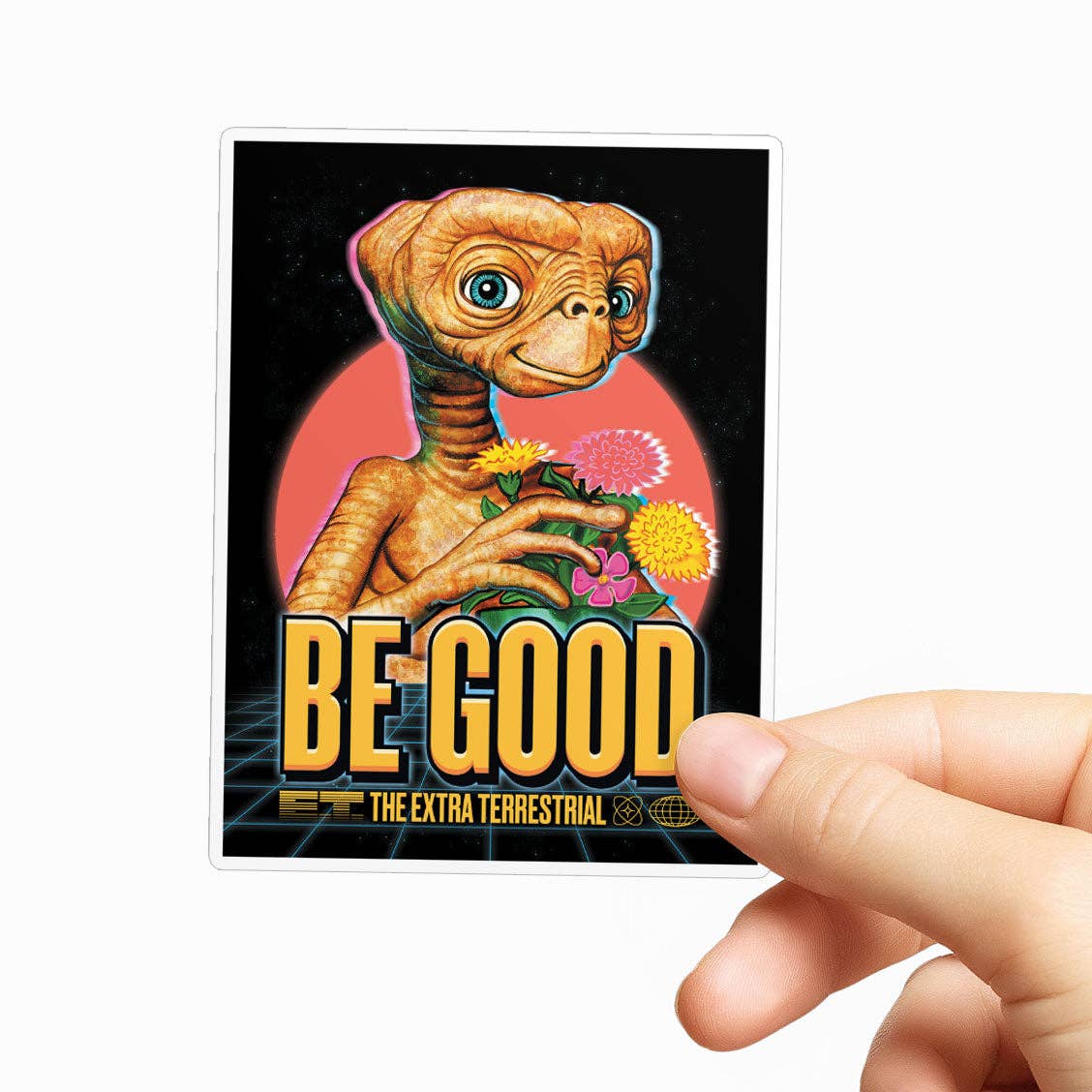 E.T. Vinyl Sticker Be Good