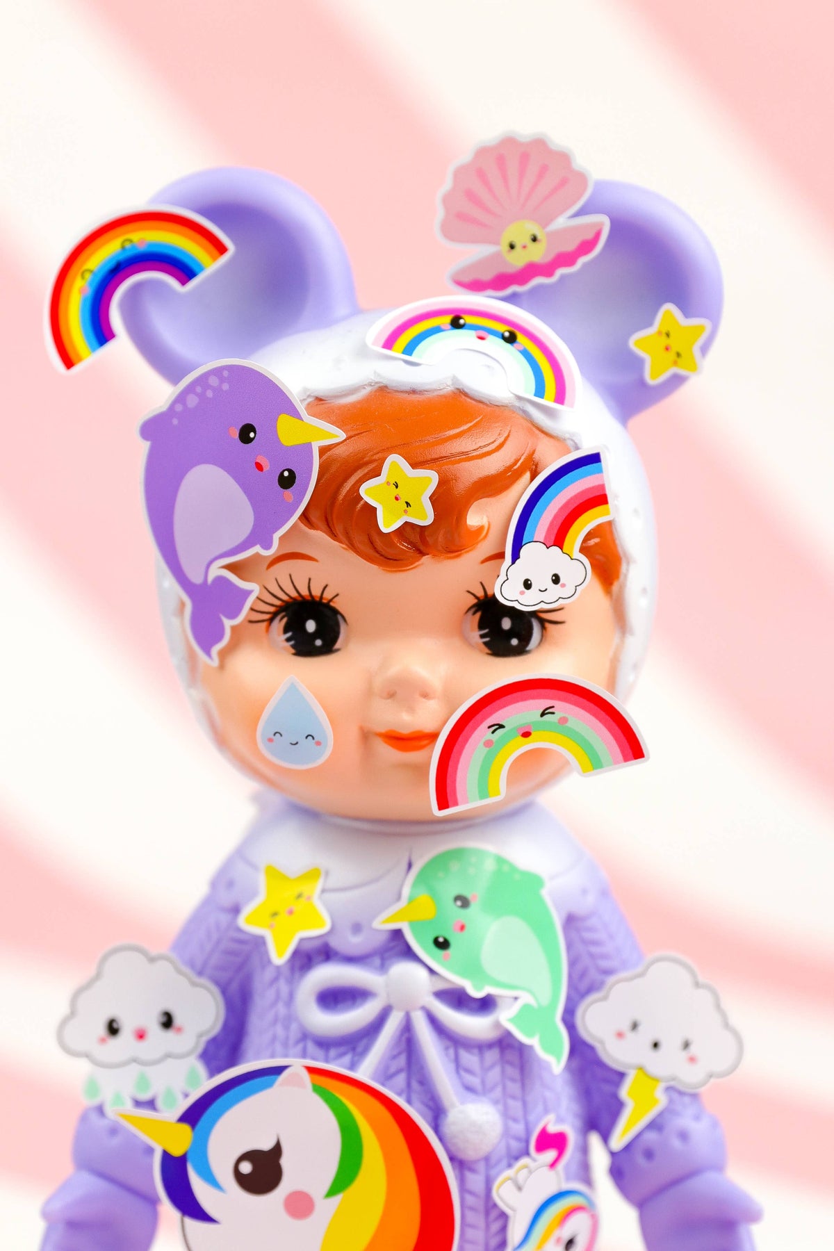 Vinyylitarra-arkki Unicorn Narwhal Rainbow