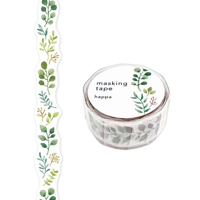 Mind Wave Happa Washitape Die-Cut  Spice up your life with this Mind Wave Washitape, featuring a botanically-inspired design, perfect for adding a touch of nature to your planners and papercraft projects.