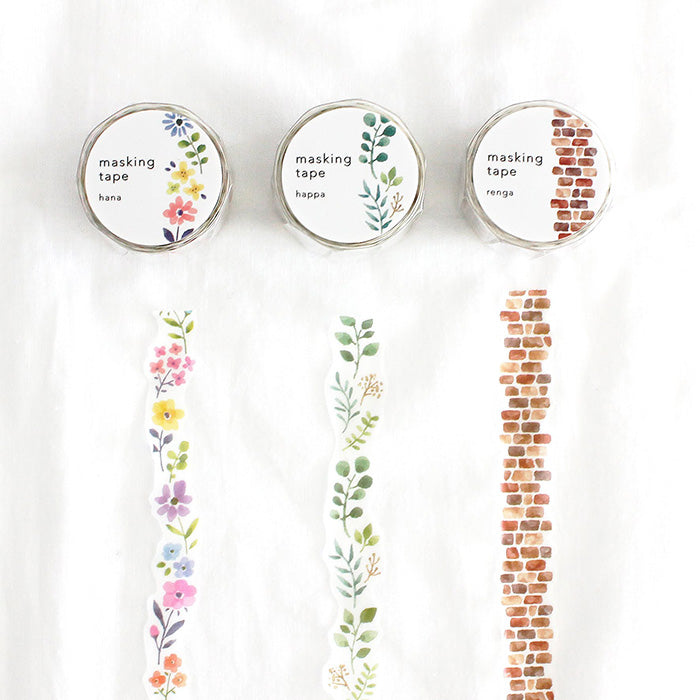 Mind Wave Happa Washitape Die-Cut  Spice up your life with this Mind Wave Washitape, featuring a botanically-inspired design, perfect for adding a touch of nature to your planners and papercraft projects.