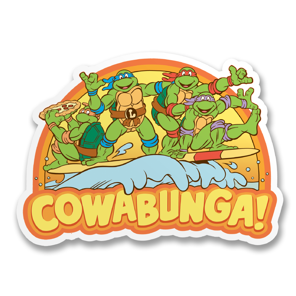 Teenage Mutant Ninja Turtles Vinyl Sticker Cowabunga