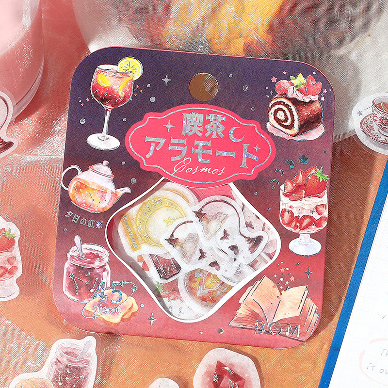 Planner Sticker Flakes Cafe a la Mode Scarlet Sunset