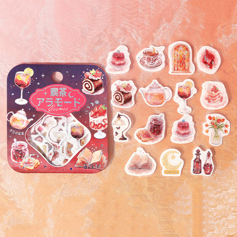 Planner Sticker Flakes Cafe a la Mode Scarlet Sunset