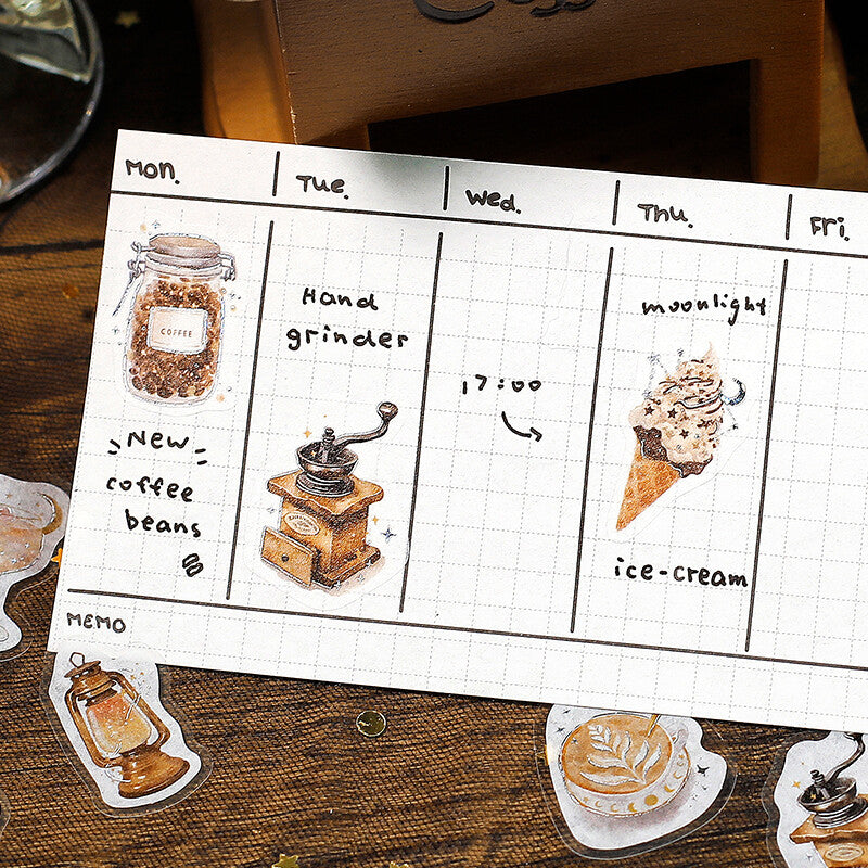 Planner Sticker Flakes Cafe a la Mode Starlight at Dusk