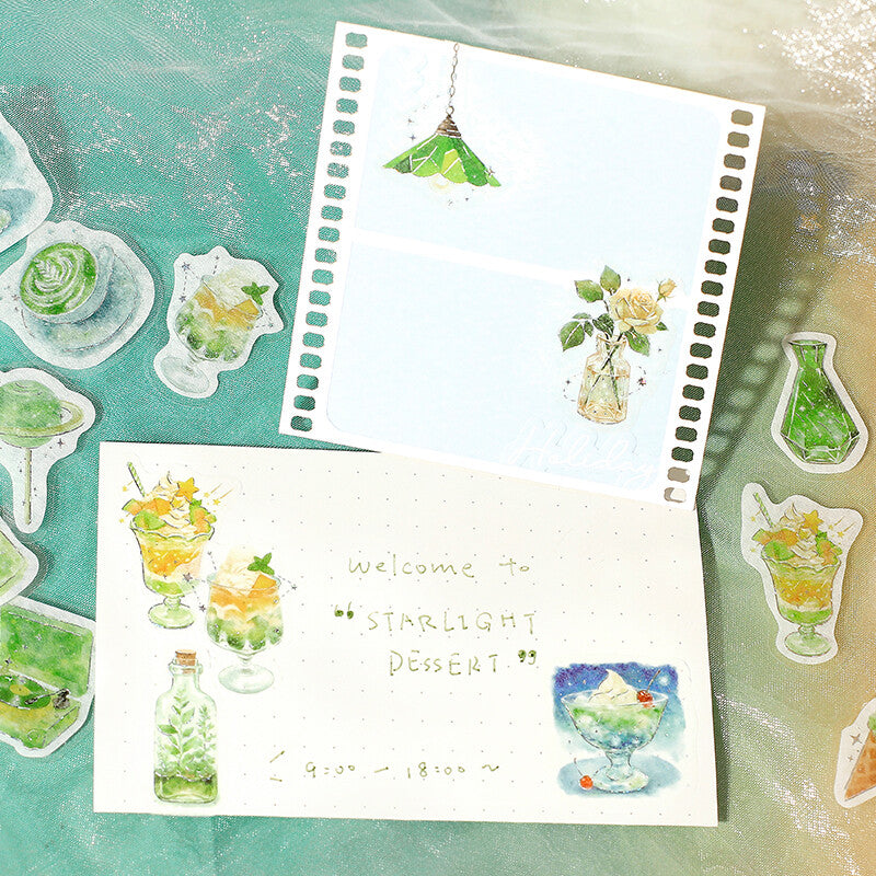 Planner Sticker Flakes Cafe a la Mode Twilight Moon Sky