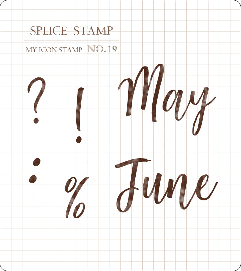 My Icon Stamp Rubberstamp Set No.17 Months (6 sets)