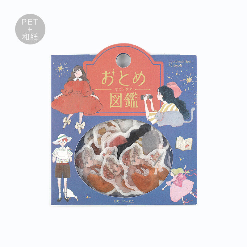 Coordinate Girl Sticker Flakes Set Picture Book Princess