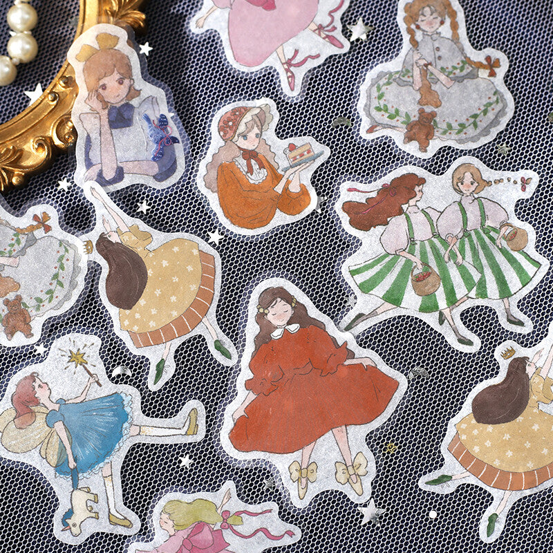 Coordinate Girl Sticker Flakes Set Picture Book Princess