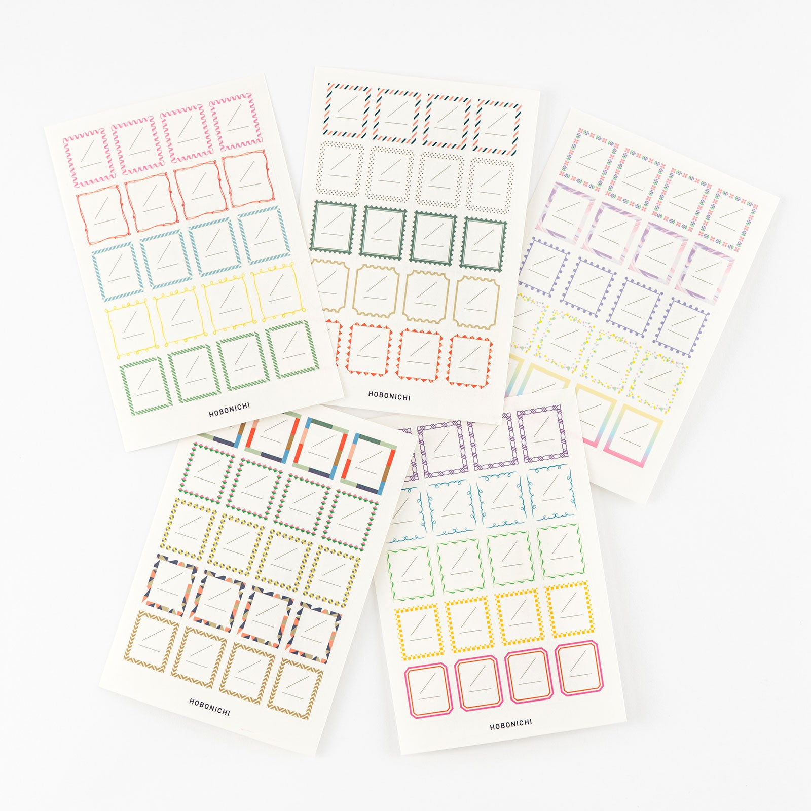 Hobonichi Frame Seal For Dates Stickers This set of frame stickers will cutely decorate the dates when pasted in the memo pages or the graph-ruled pages of the Day-Free Hobonichi.