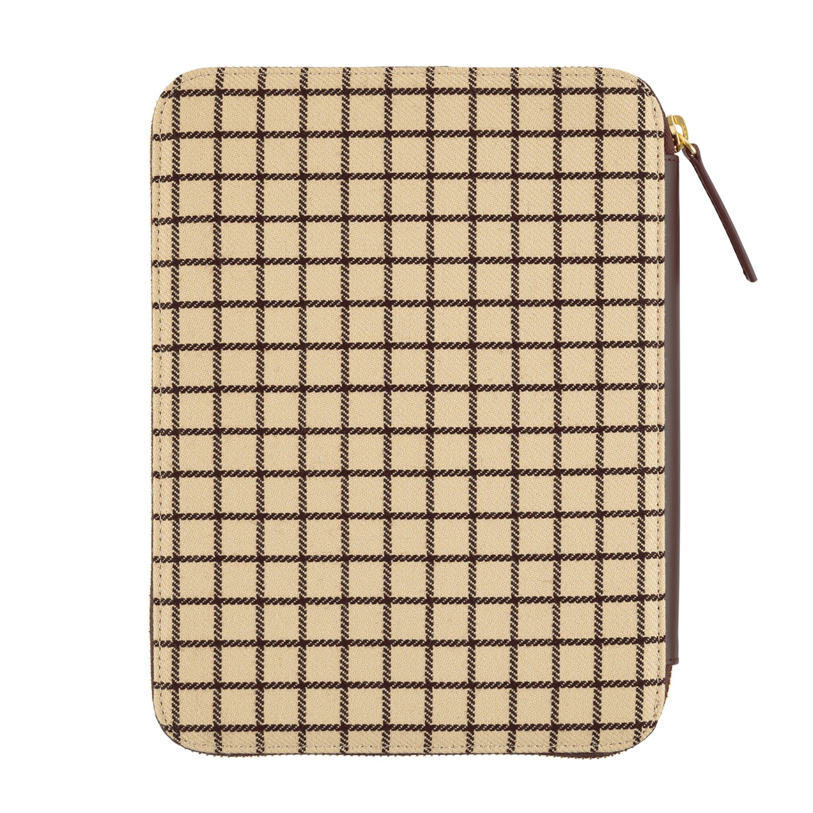 Taut Zipped (Café au Lait Plaid) [A5] COVER
