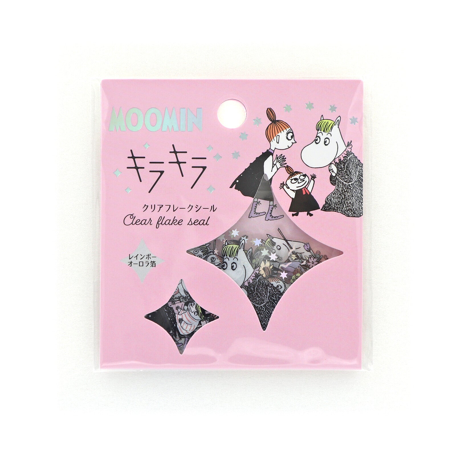 Moomin Clear Sparkle PET Flake Stickers Friends