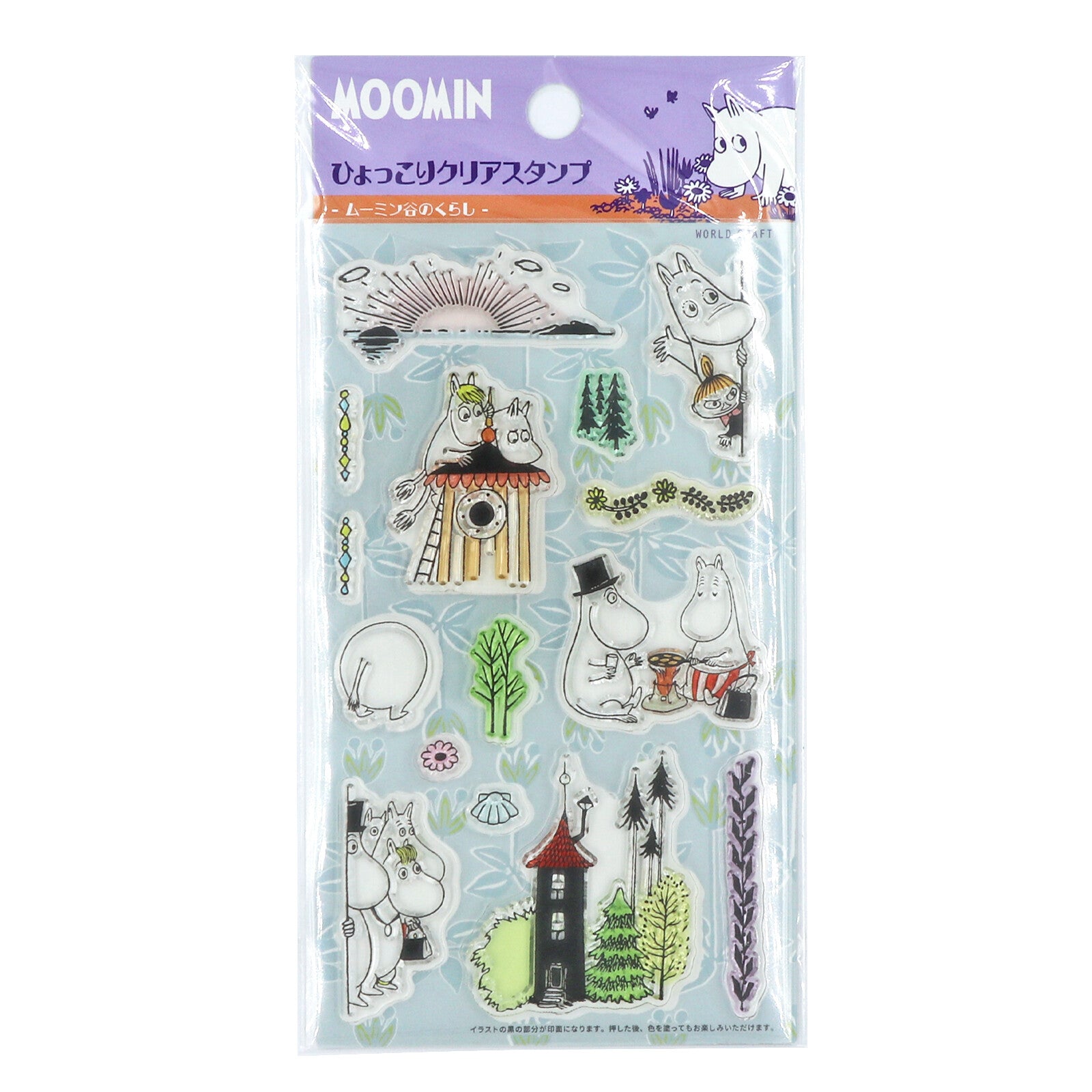 Moomin Rubberstamp Set Life in the Moomin Valley