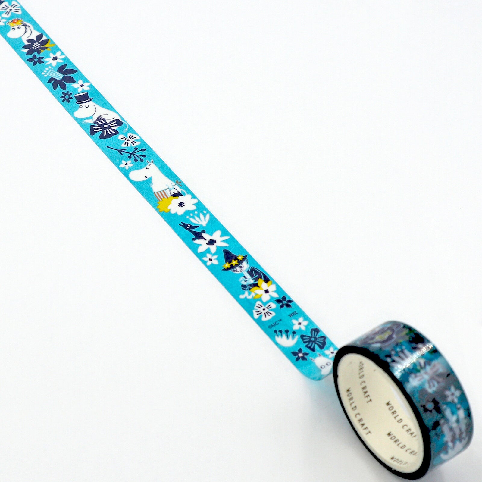 PET-tape Moomins Flower Blue