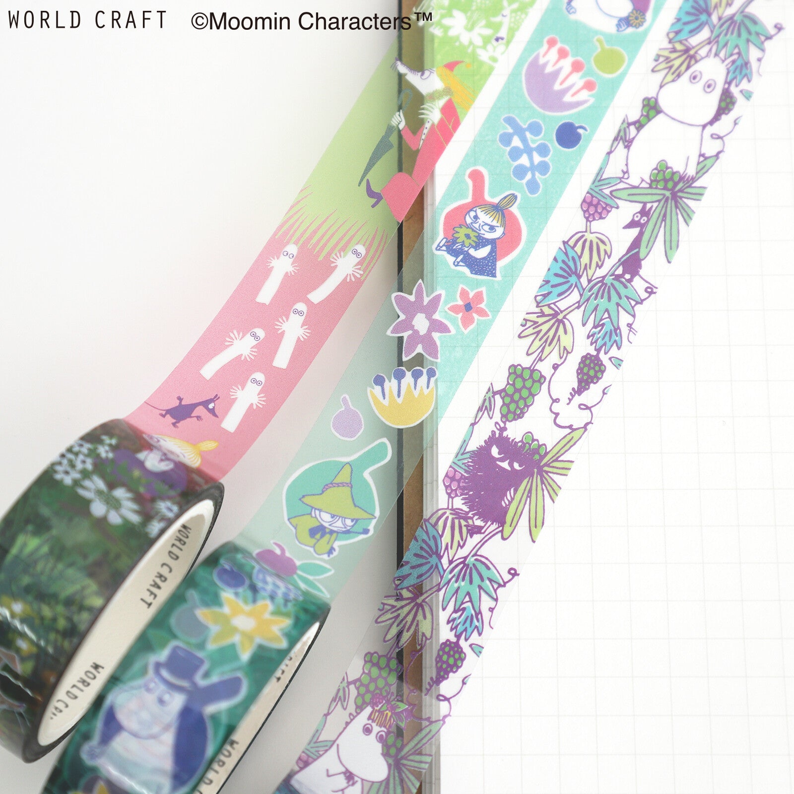 PET-tape Moomins Flower Purple