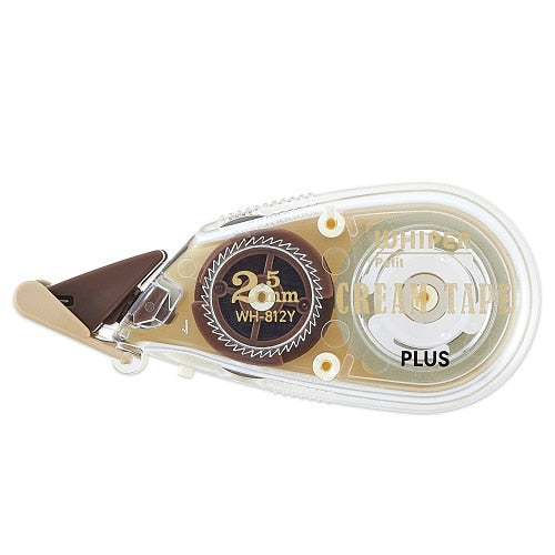 PLUS Whiper Petit Cream Correction Tape 2.5mm  Correction tape with beautiful cream color  Nice with Hobonichi Weeks and Midori MD-paper