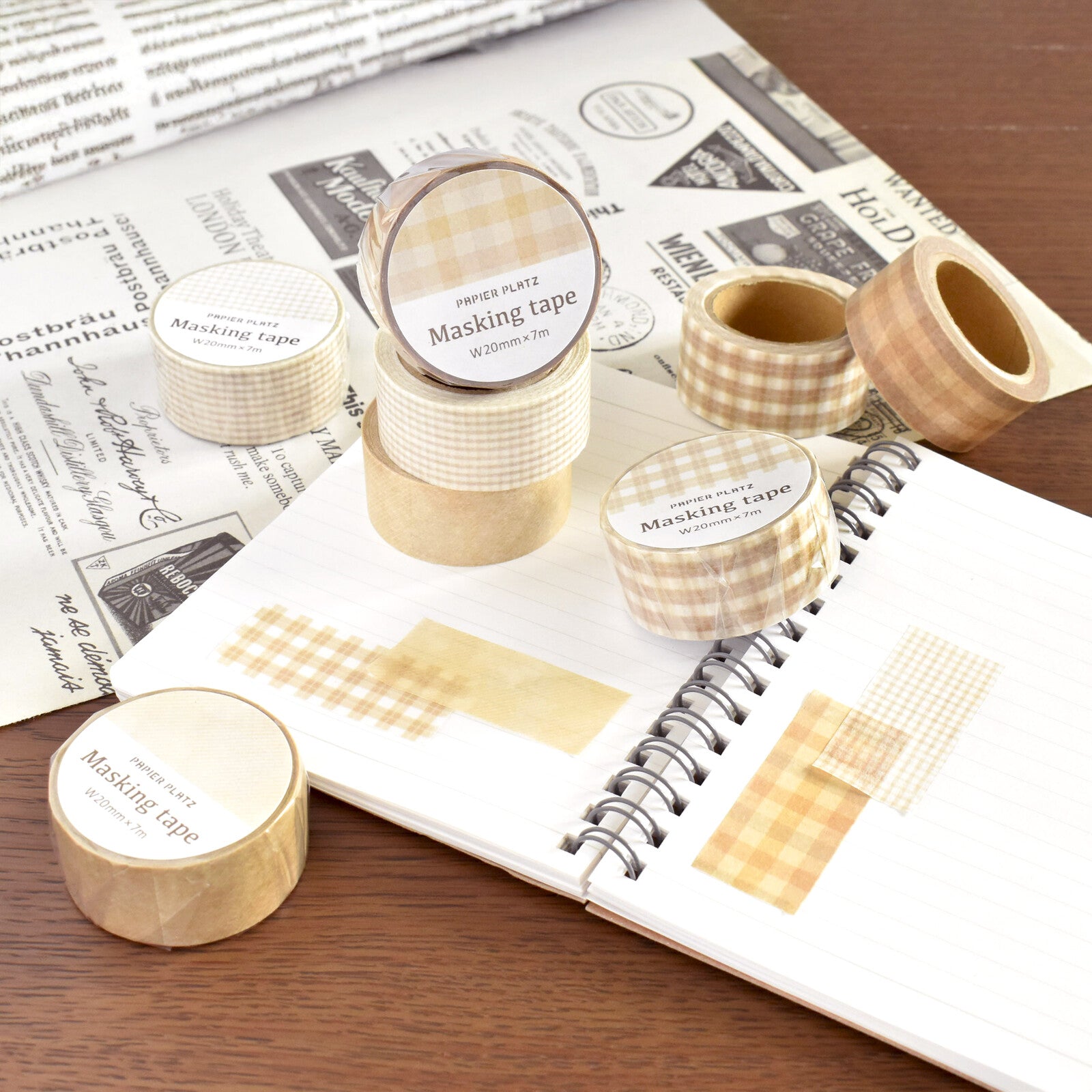 PAPIER GRAPHICS Washitape Block Check