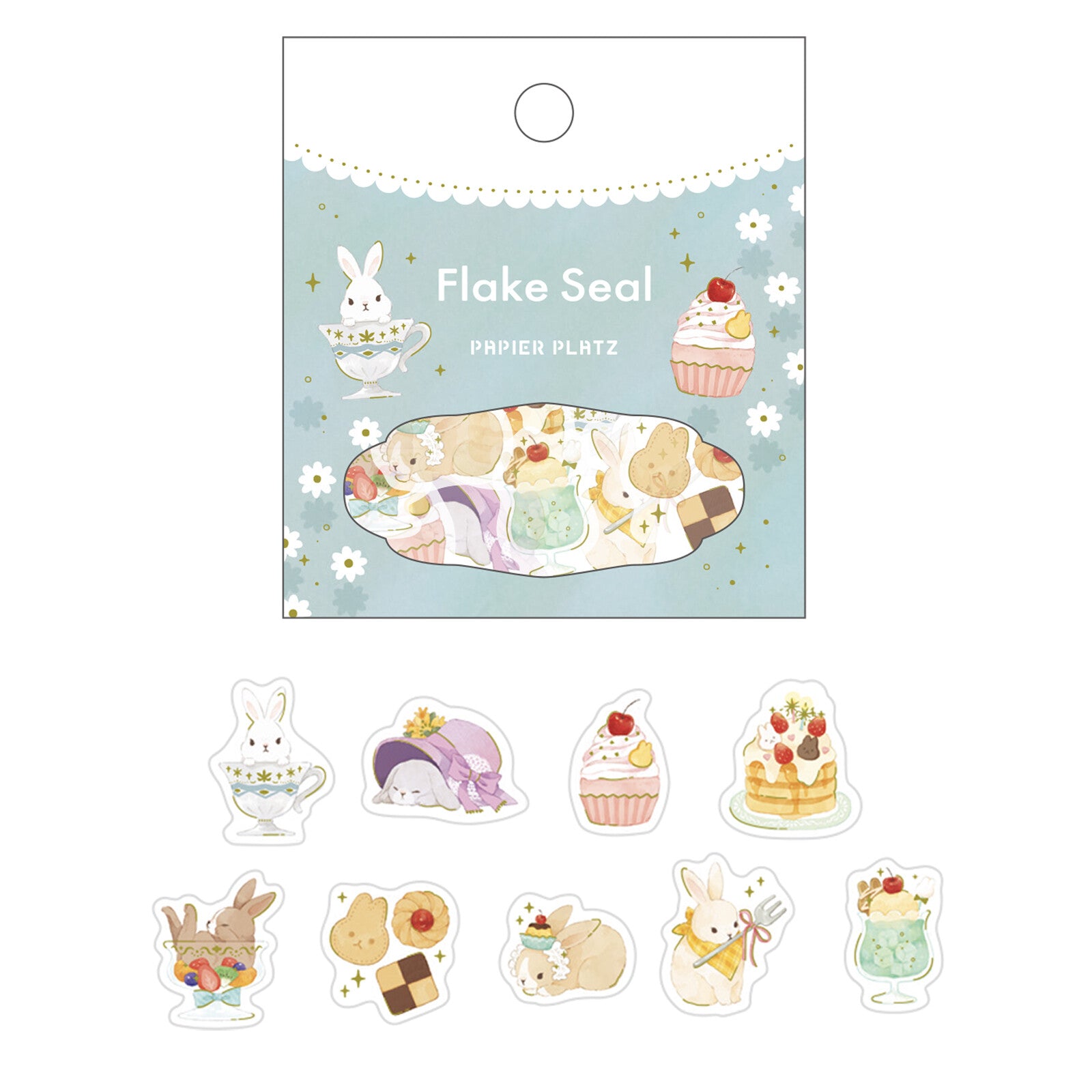 Sweet Bunny Flake Seal Stickers