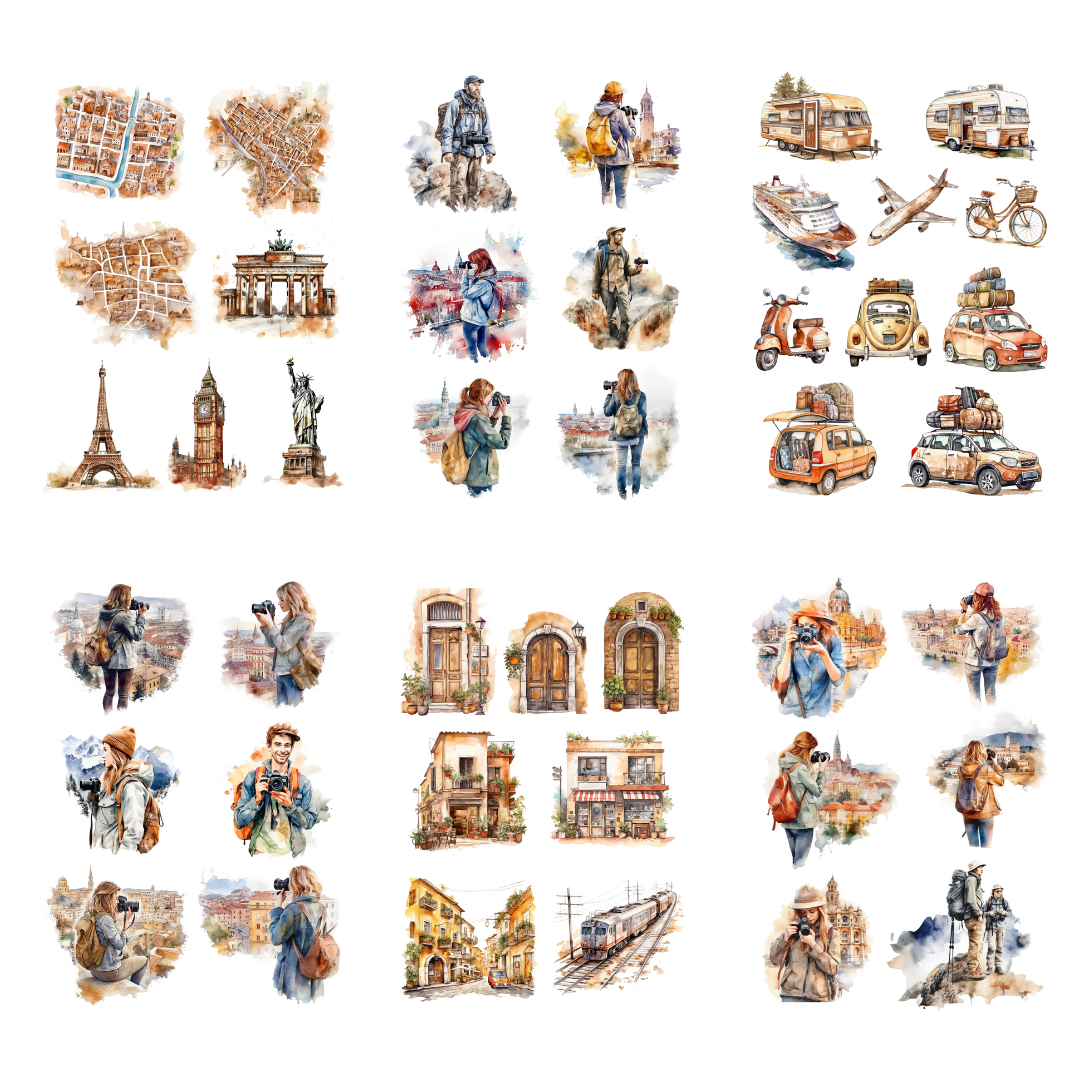 Travel the World - Sticker Book A5