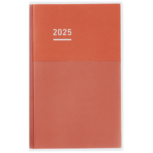 Jibun Techo 2025 DAYs mini B6 Slim Red 2025