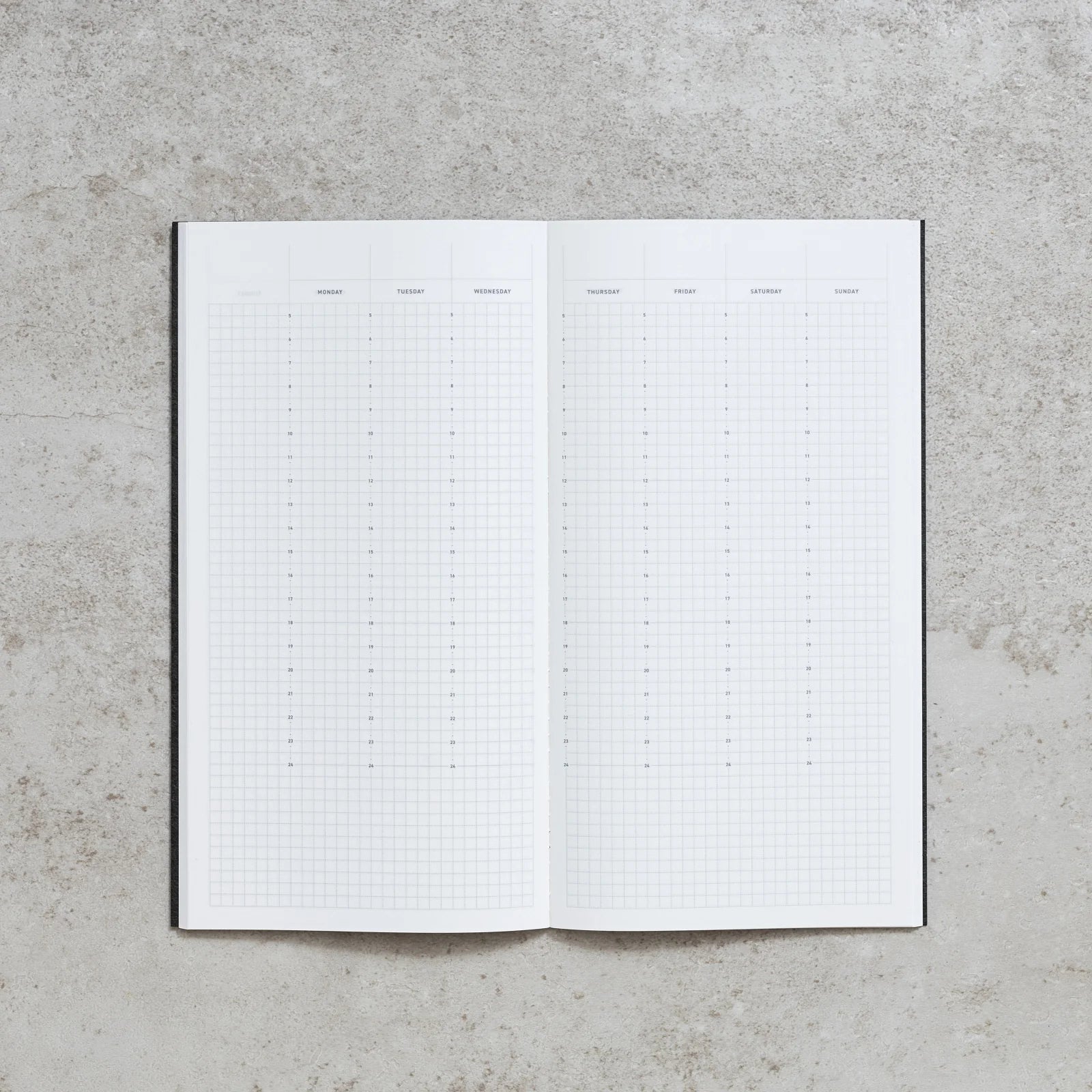 SLIM WEEKLY UNDATED PLANNER