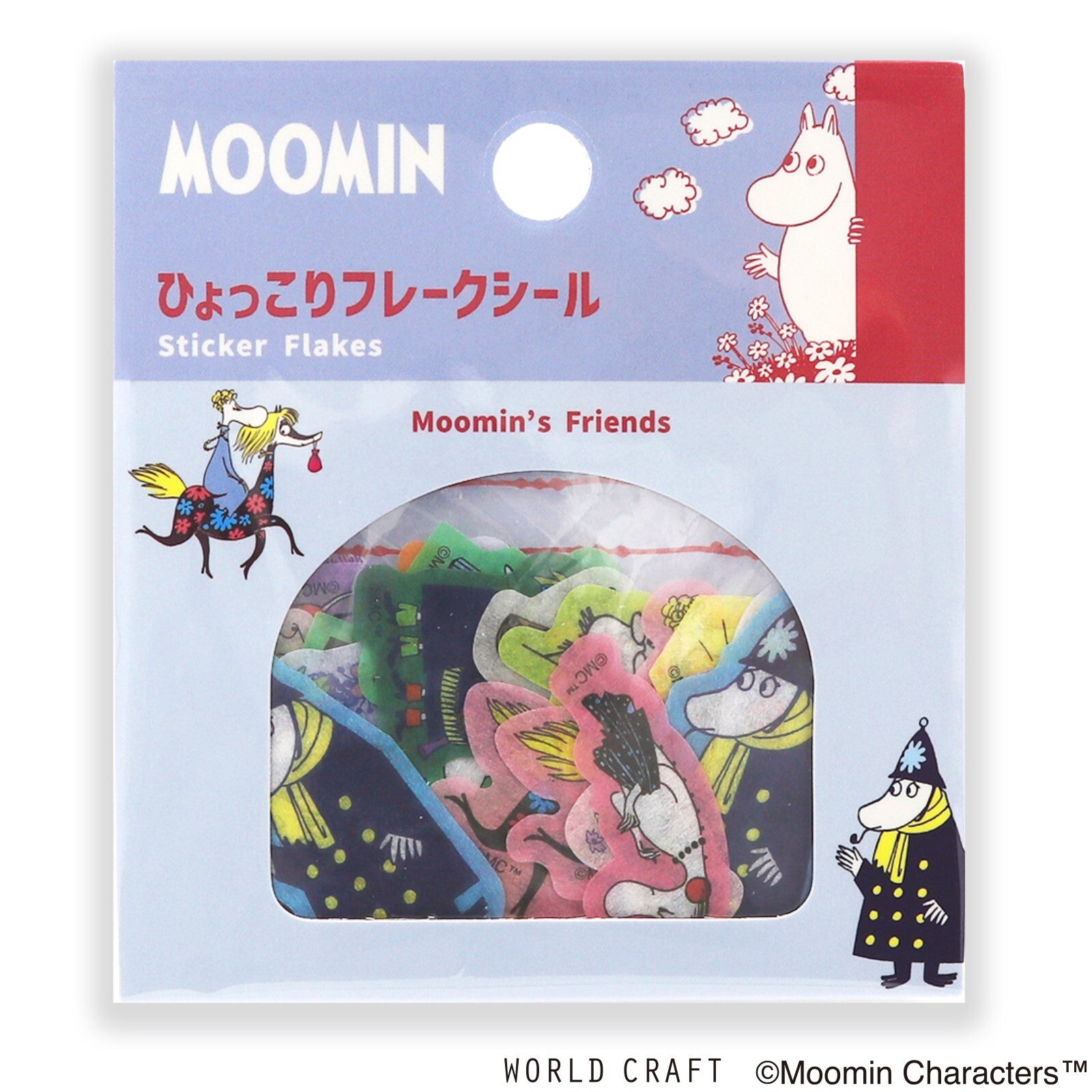 The Moomins Washi Deco Sticker Flakes Moomin's Friends 2