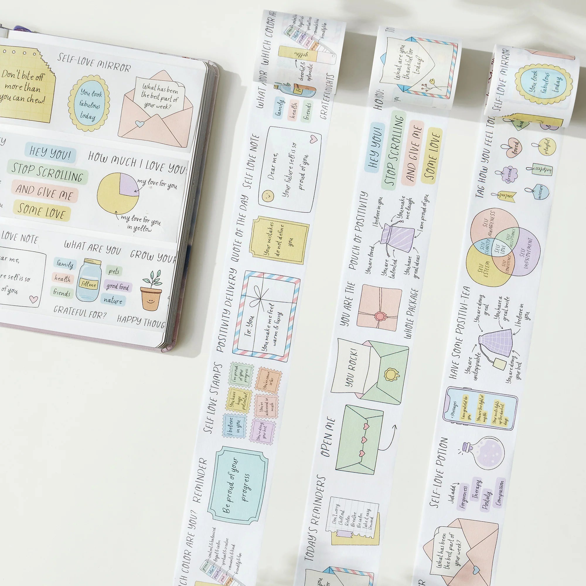 Doodle Delight Washi Tape Sticker Set