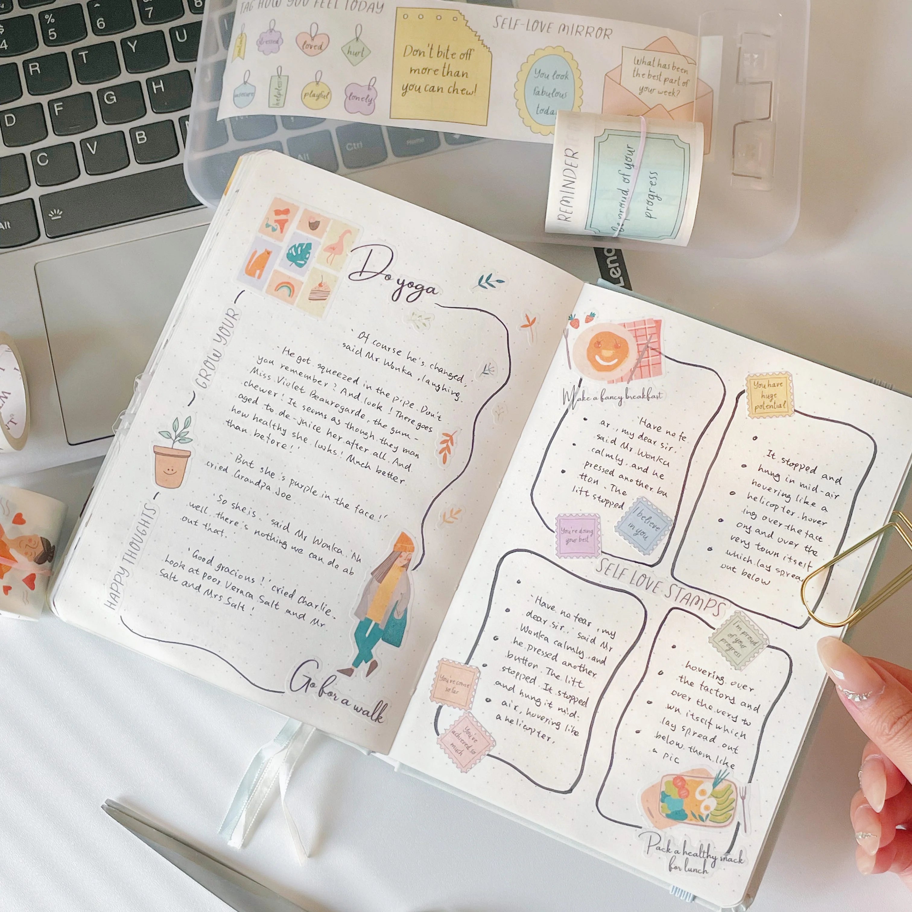 Doodle Delight Washi Tape Sticker Set