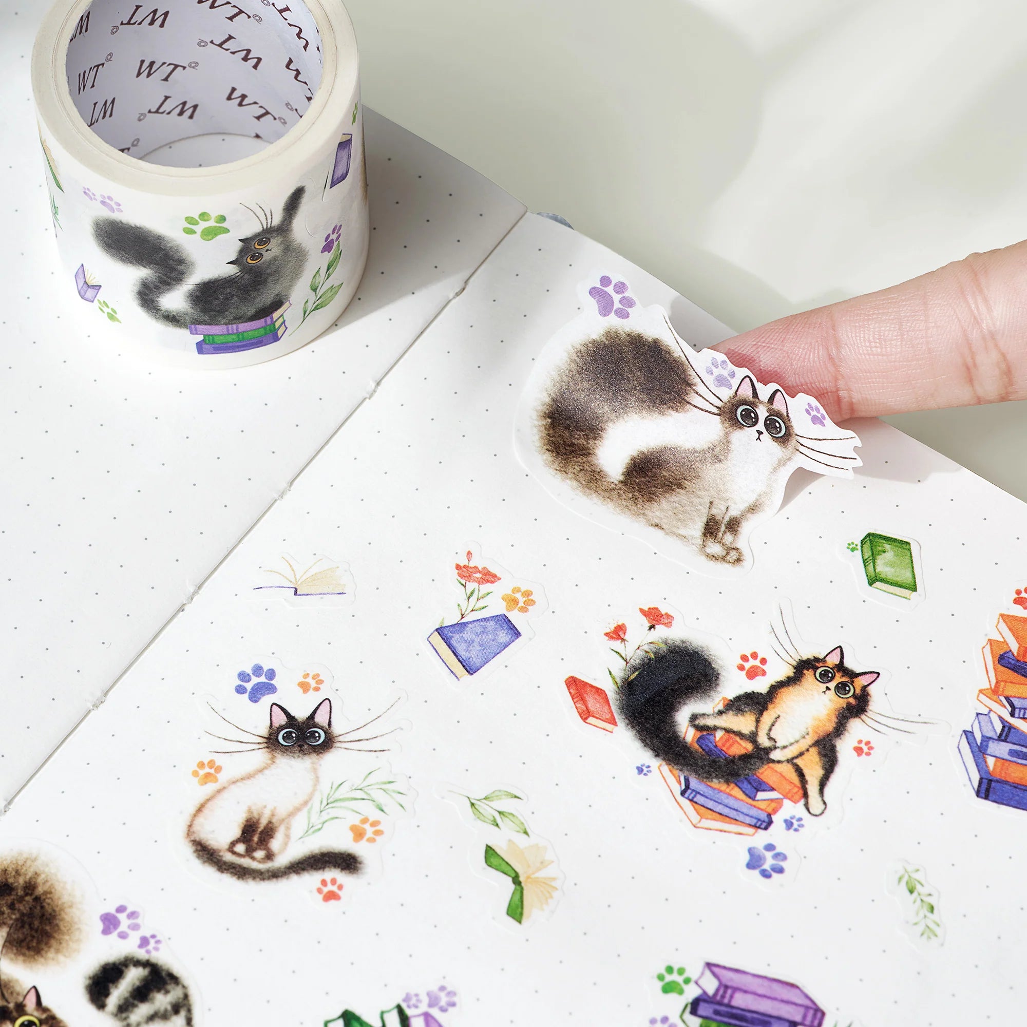 Kitten's Play Washi Tape Sticker Set