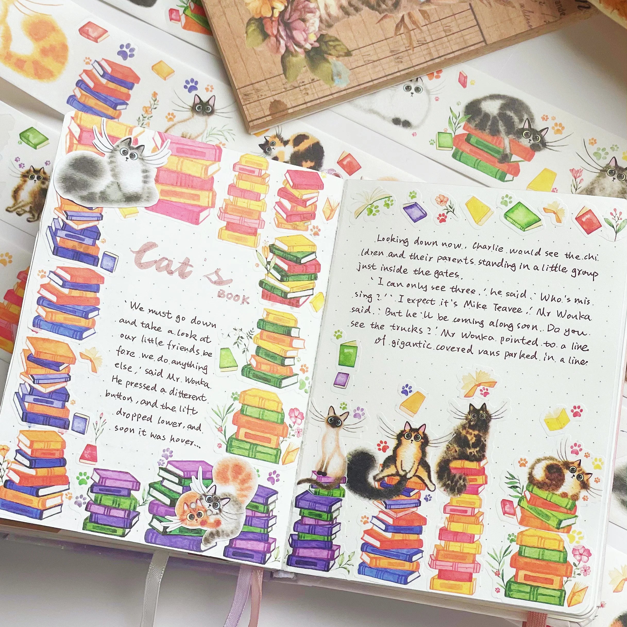 Kitten's Play Washi Tape Sticker Set