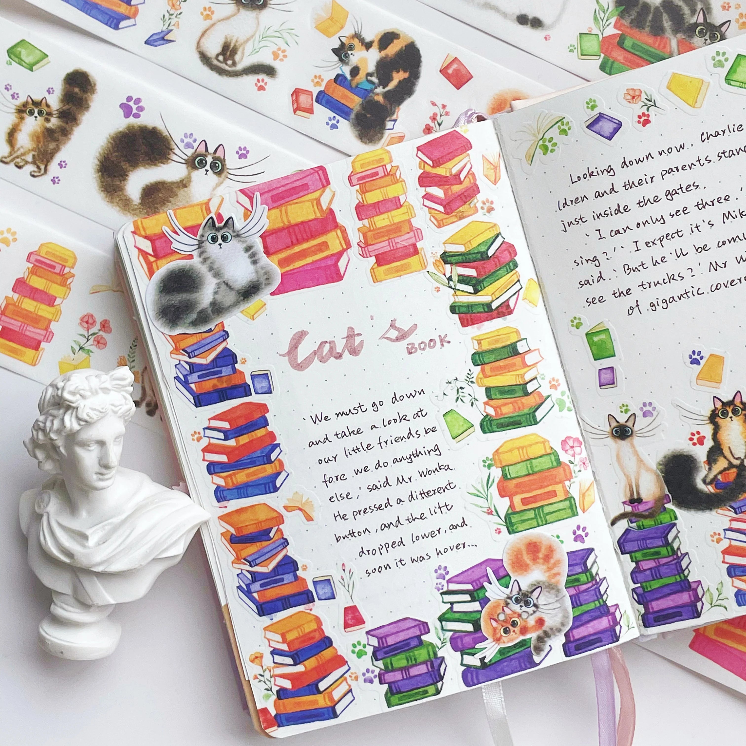 Kitten's Play Washi Tape Sticker Set