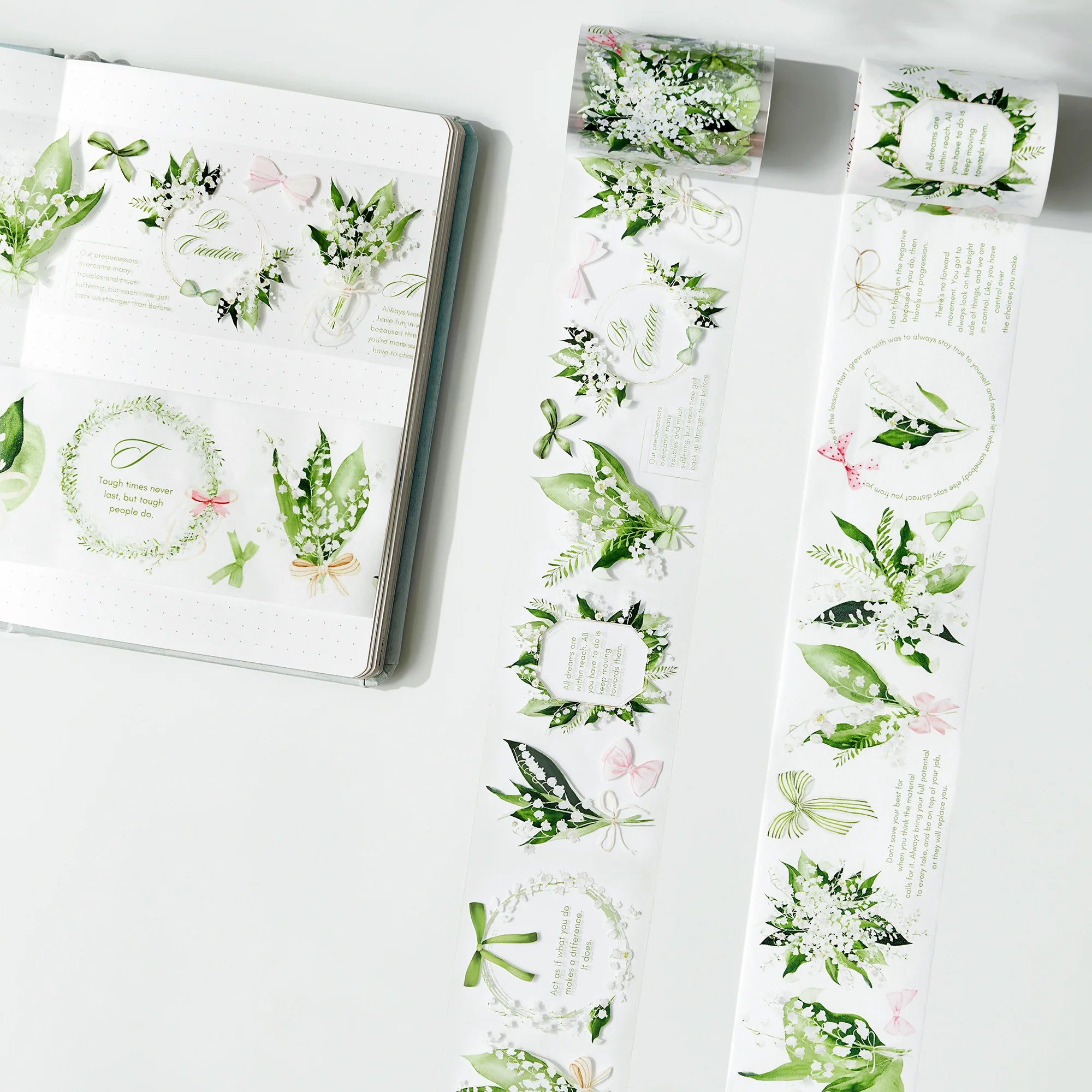 Lily of the Valley Wide PET Tape - Pre-cut