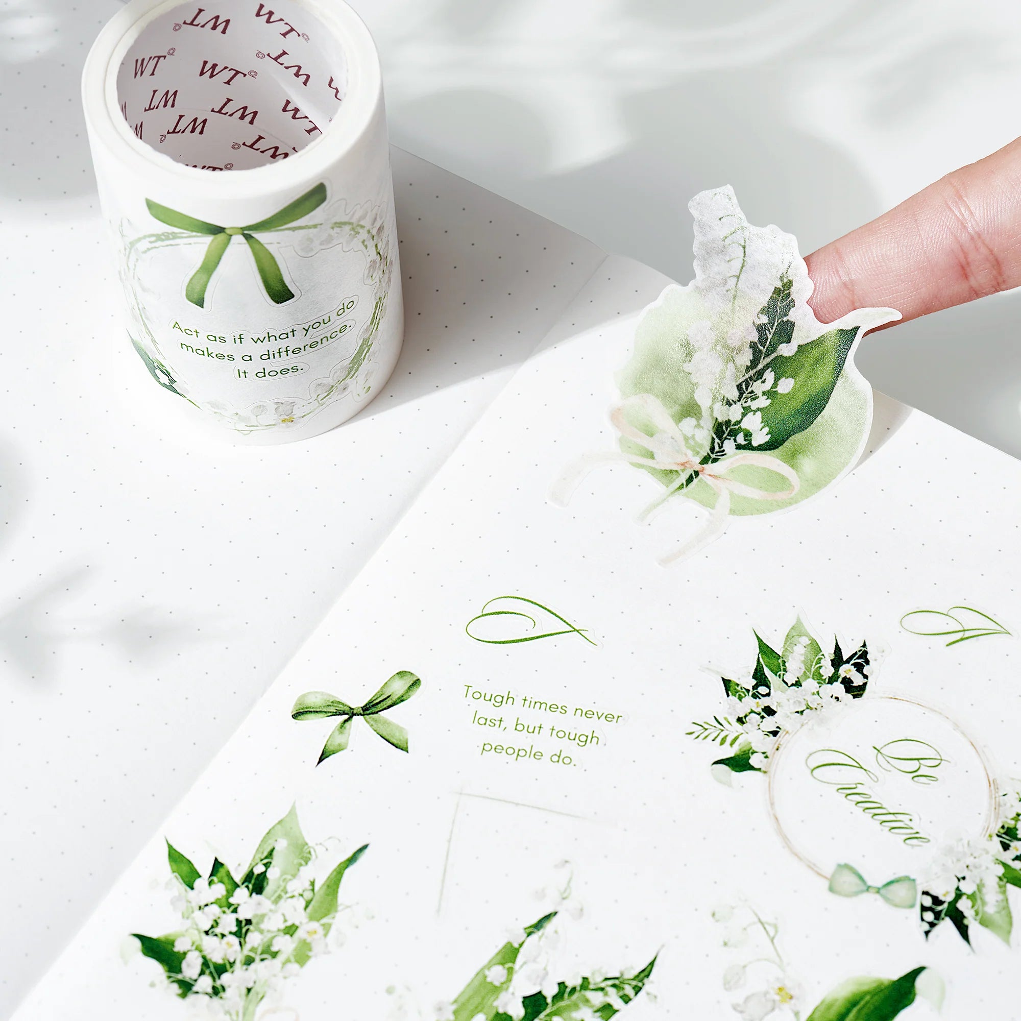 Lily of the Valley Wide PET Tape - Pre-cut