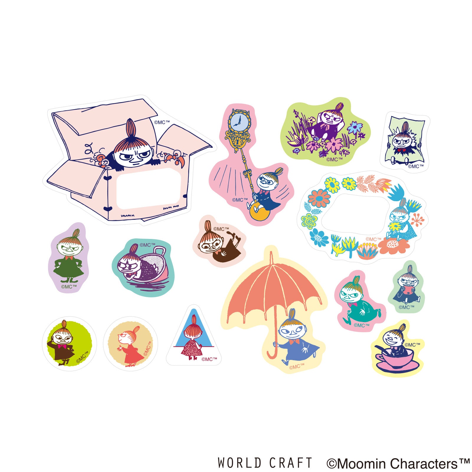 Muumi Washi Deco Sticker Flakes Pikku-Myy