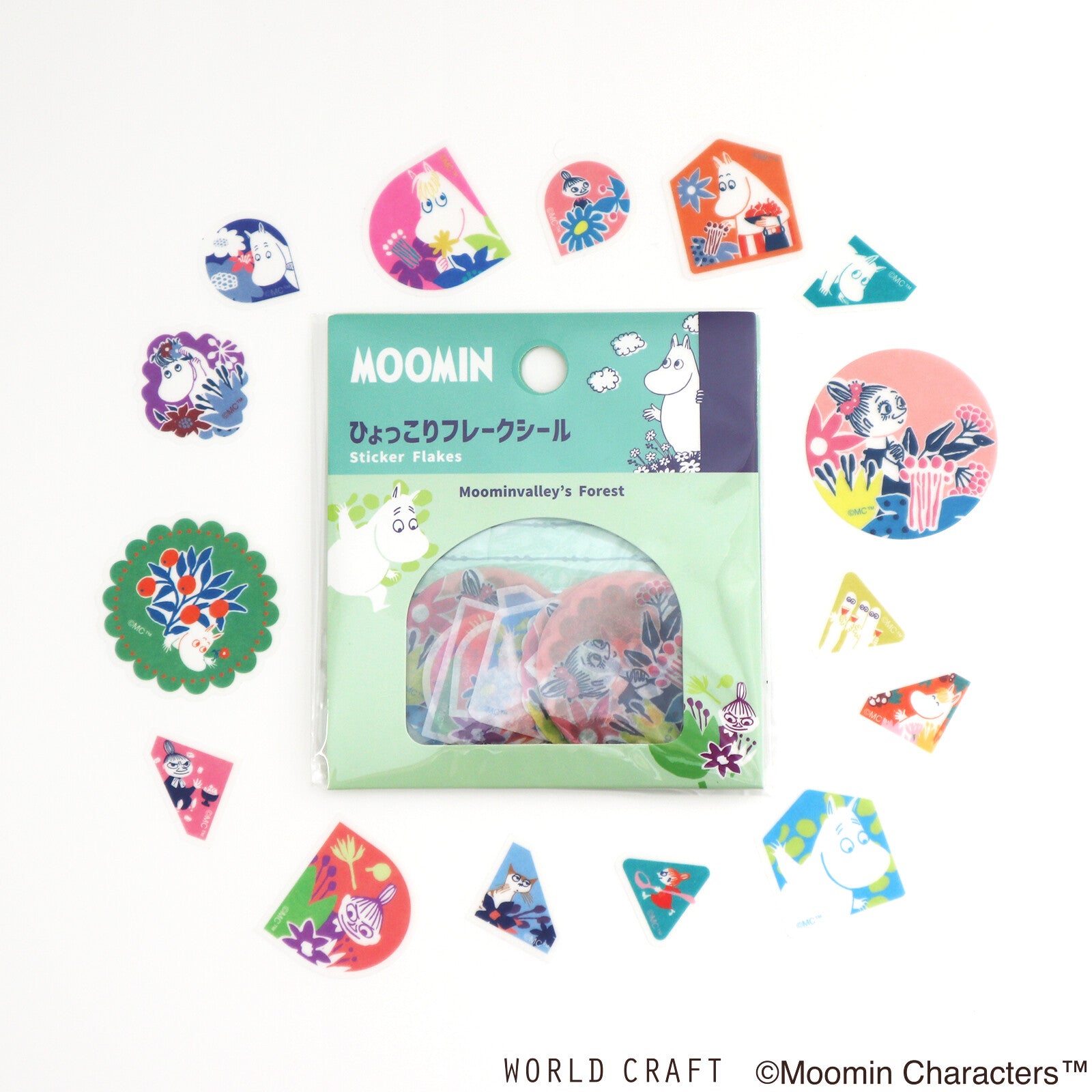 The Moomins Washi Deco Sticker Flakes Moominvalley's Forest 2